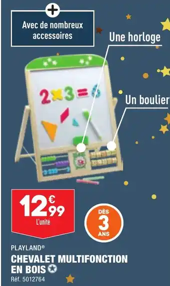 ALDI CHEVALET MULTIFONCTION EN BOIS offre