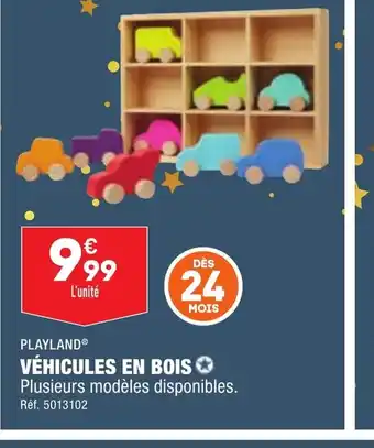 ALDI VÉHICULES EN BOIS offre