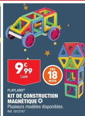 ALDI KIT DE CONSTRUCTION MAGNÉTIQUE offre