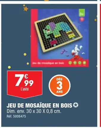 ALDI JEU DE MOSAÏQUE EN BOIS offre