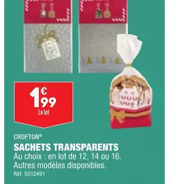 ALDI SACHETS TRANSPARENTS offre