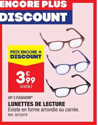 ALDI LUNETTES DE LECTURE offre