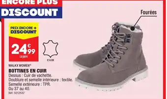 ALDI BOTTINES EN CUIR offre