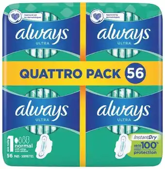 U Express SERVIETTES ULTRA OU TAMPONS COMPAK TAMPAX offre