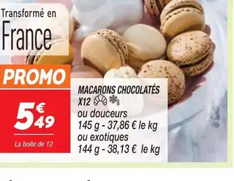 Netto MACARONS CHOCOLATÉS X12 offre