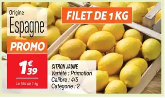 Netto CITRON JAUNE offre