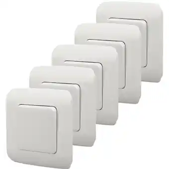 Leroy Merlin LOT DE 5 PRISES AVEC TERRE OU DE 5 INTERRUPTEURS VA ET VIENT COSY offre