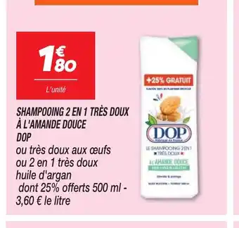 Netto SHAMPOOING 2 EN 1 TRÈS DOUX À L'AMANDE DOUCE offre