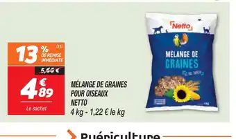 Netto MÉLANGE DE GRAINES POUR OISEAUX offre
