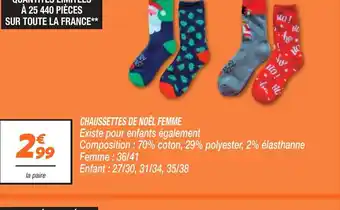 Netto CHAUSSETTES DE NOËL FEMME offre