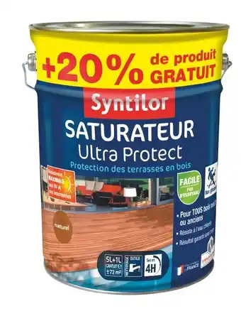 SATURATEUR BOIS EXTÉRIEUR 5 L + 20 % GRATUIT