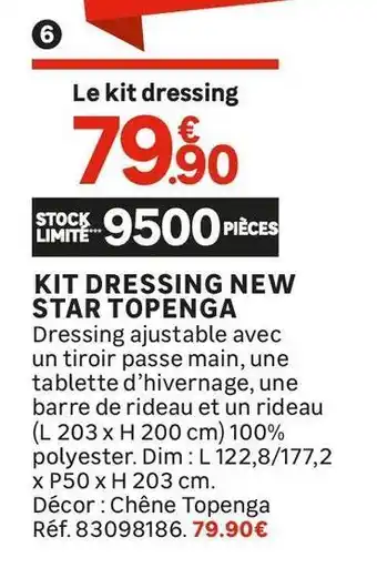 Leroy Merlin KIT DRESSING NEW STAR TOPENGA offre