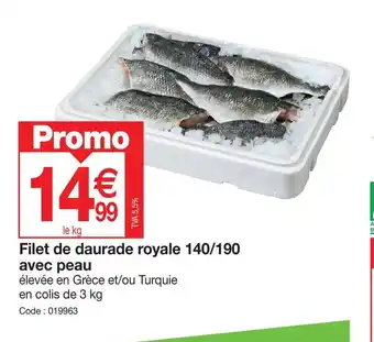 Promocash Filet de daurade royale 140/190 offre