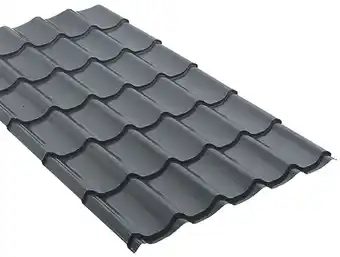 Leroy Merlin PLAQUE ROOFTILE EN ACIER LAQUÉ ANTHRACITE offre