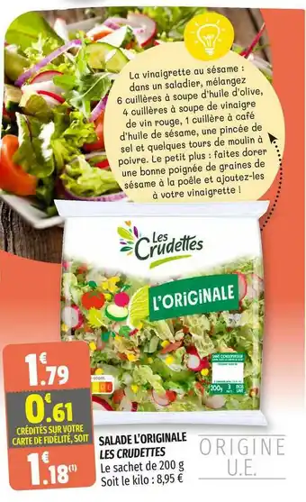 Coccimarket Salade L'originale Les Crudettes offre
