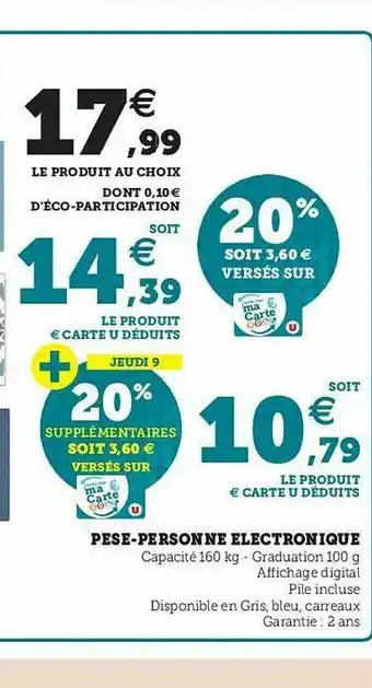 Pèse-personne électronique