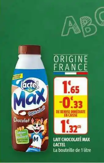 Coccinelle Supermarché Lait Chocolaté Max Lactel offre