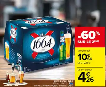 Carrefour Market Bière blonde offre