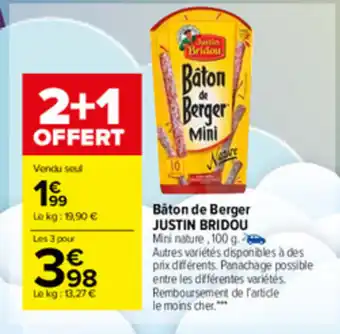 Carrefour Market Bâton de berger offre
