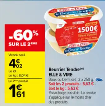 Carrefour Market Beurrier tendre offre