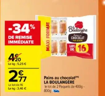 Carrefour Market Pains au chocolat offre