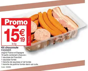 Promocash Kit choucroute FASSIER offre