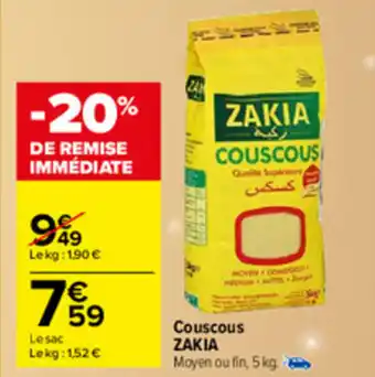Carrefour Market Couscous offre