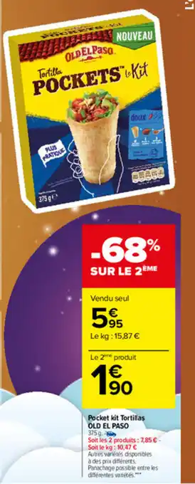Carrefour Market Pocket kit tortillas offre