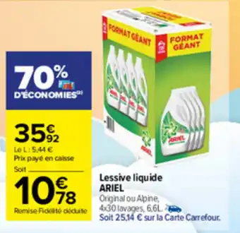 Carrefour Market Lessive liquide offre