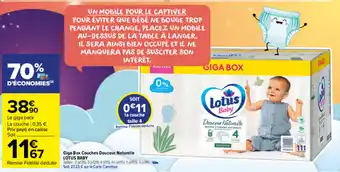 Carrefour Market Giga box couches douceur naturelle offre
