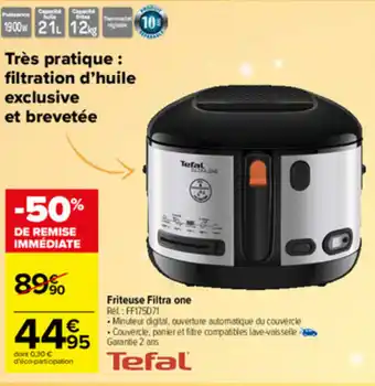 Carrefour Market Friteuse filtra one offre