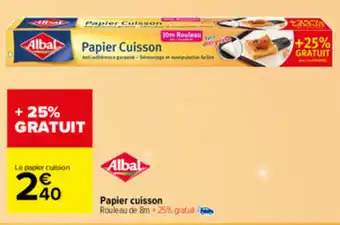 Carrefour Market Papier cuisson offre