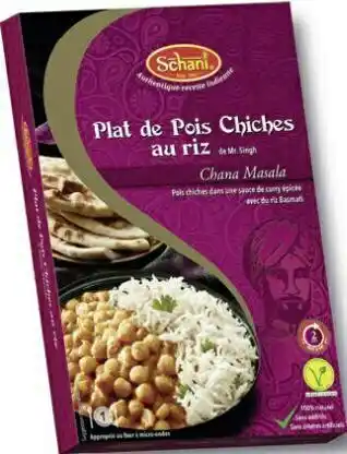 Géant Casino Plat de Pois Chiches au riz sauce curry épicée offre