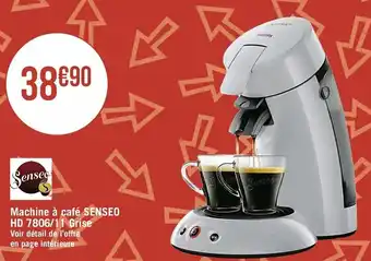 Casino Supermarchés Machine à café Senseo offre