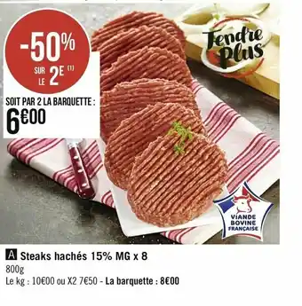 Casino Supermarchés Steaks hachés offre