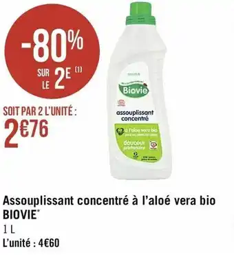 Casino Supermarchés Assouplissant Concentré à l'Aloé Vera Bio offre