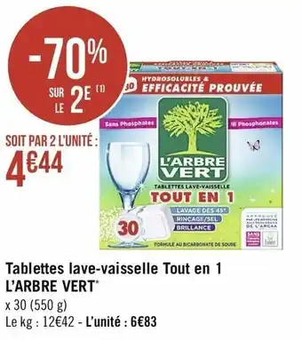 Casino Supermarchés Tablettes Lave-Vaisselle Tout en 1 offre