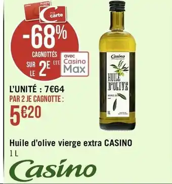 Casino Supermarchés Huile d'Olive Vierge Extra Casino offre