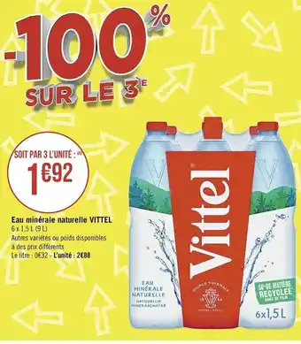 Eau Minérale Naturelle Vittel