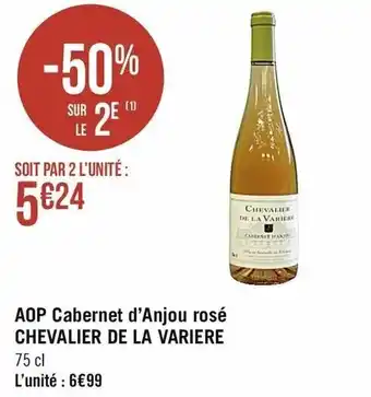 Casino Supermarchés AOP Cabernet d'Anjou Rosé offre