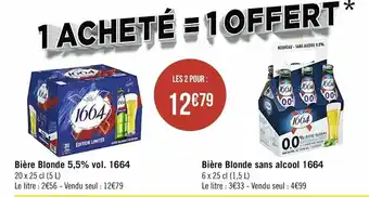 Casino Supermarchés Bière Blonde offre