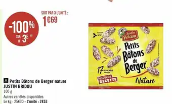 Petits Bâtons De Berger Nature