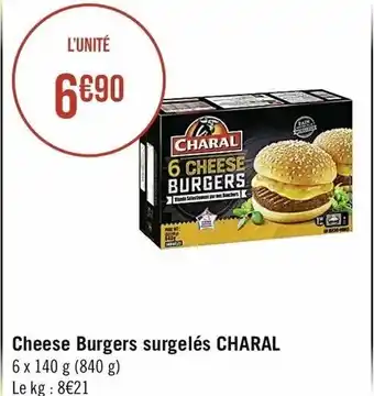 Casino Supermarchés Cheese Burgers Surgelés Charal offre