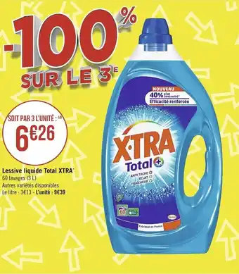 Casino Supermarchés Lessive Liquide Total Xtra offre