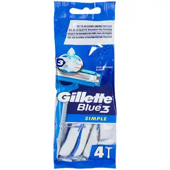 Action rasoirs Gillette Blue Simple offre