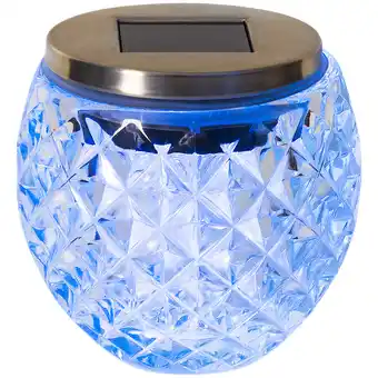 Action Lampe solaire bol en verre offre