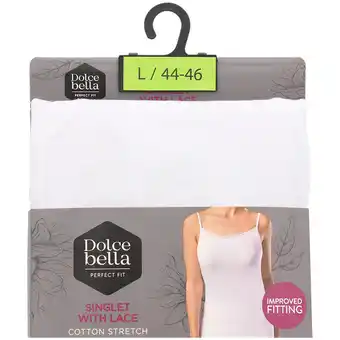 top spaghetti avec dentelle Dolce Bella