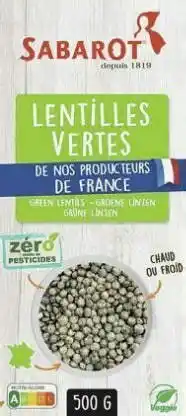 Géant Casino Lentilles vertes offre