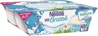 Géant Casino P’tit brassé mini saveur nature sucré offre