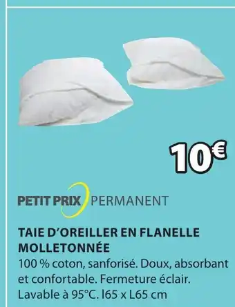 JYSK Taie D'Oreiller En Flanelle molletonnée offre
